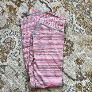 Lululemon luxtreme wunder under cyber stripe full length leggings size 6!